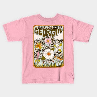 Georgia Wildflowers Kids T-Shirt
